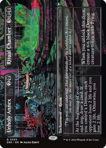 Unholy Annex // Ritual Chamber (Borderless) [Duskmourn: House of Horror]
