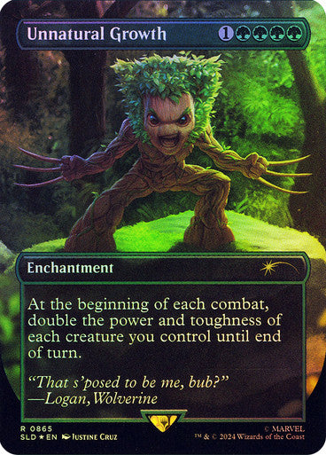 Unnatural Growth (Rainbow Foil) [Secret Lair Drop Series]