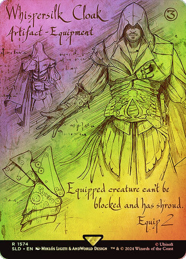 Whispersilk Cloak (Rainbow Foil) [Secret Lair Drop Series]