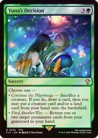 Yuna's Decision (Surge Foil) [FINAL FANTASY Commander]