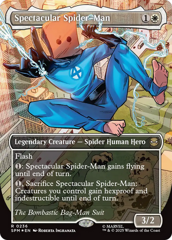 Spectacular Spider-Man (0236) (Borderless) (Textured Foil) [Marvel's Spider-Man]