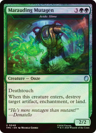 Marauding Mutagen - Acidic Slime (Surge Foil) [Teenage Mutant Ninja Turtles Commander]