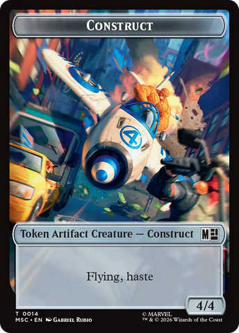 Ox (007) // Construct (014) Double-Sided Token [Marvel Super Heroes Commander Tokens]
