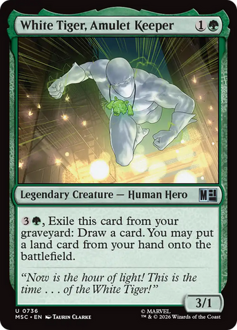 White Tiger, Amulet Keeper [Marvel Super Heroes Commander]