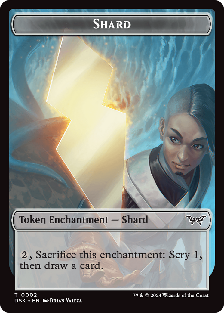 Shard // Manifest Double-Sided Token [Duskmourn: House of Horror Token