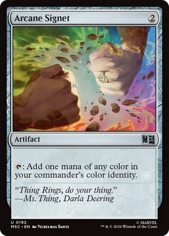 Arcane Signet (0192) (Surge Foil) [Marvel Super Heroes Commander]