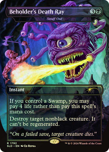 Beholder's Death Ray - Snuff Out (Rainbow Foil) [Secret Lair Drop Series]