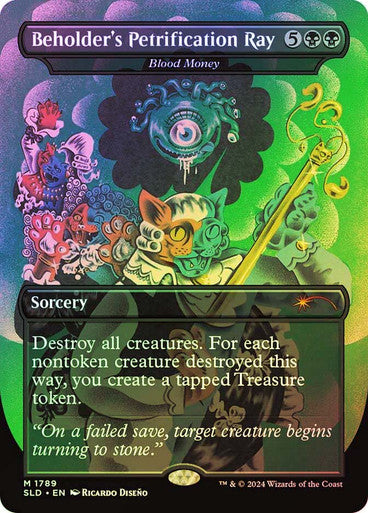 Beholder's Petrification Ray - Blood Money (Rainbow Foil) [Secret Lair Drop Series]