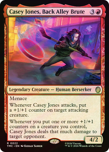 Casey Jones, Back Alley Brute (Surge Foil) [Teenage Mutant Ninja Turtles Commander]