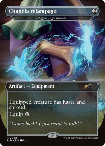 Chancla relampago - Lightning Greaves (Rainbow Foil) [Secret Lair Drop Series]