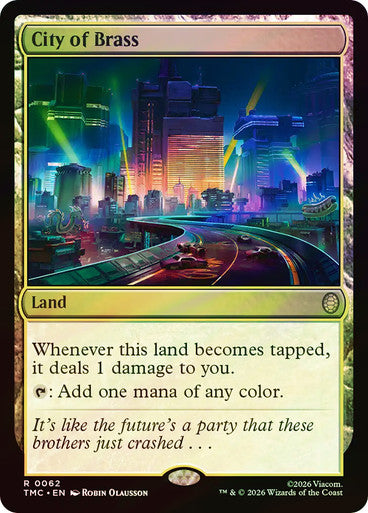 City of Brass (Surge Foil) [Teenage Mutant Ninja Turtles Commander]