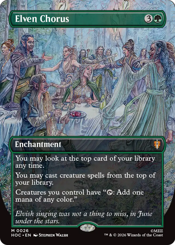 Elven Chorus (Borderless) [The Hobbit: Eternal-Legal]