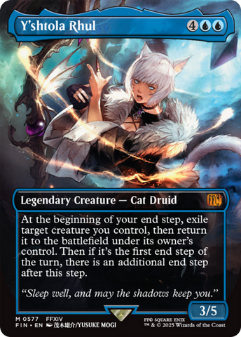 cat girl final fantasy mtg Magic: The Gathering exile target creature you control Final Fantasy Tagged "Cat