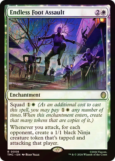 Endless Foot Assault (Surge Foil) [Teenage Mutant Ninja Turtles Commander]