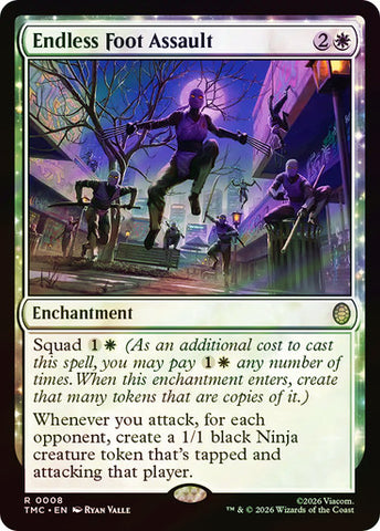 Endless Foot Assault (Surge Foil) [Teenage Mutant Ninja Turtles Commander]