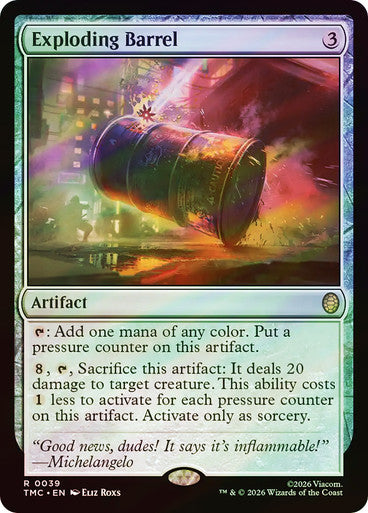 Exploding Barrel (Surge Foil) [Teenage Mutant Ninja Turtles Commander]