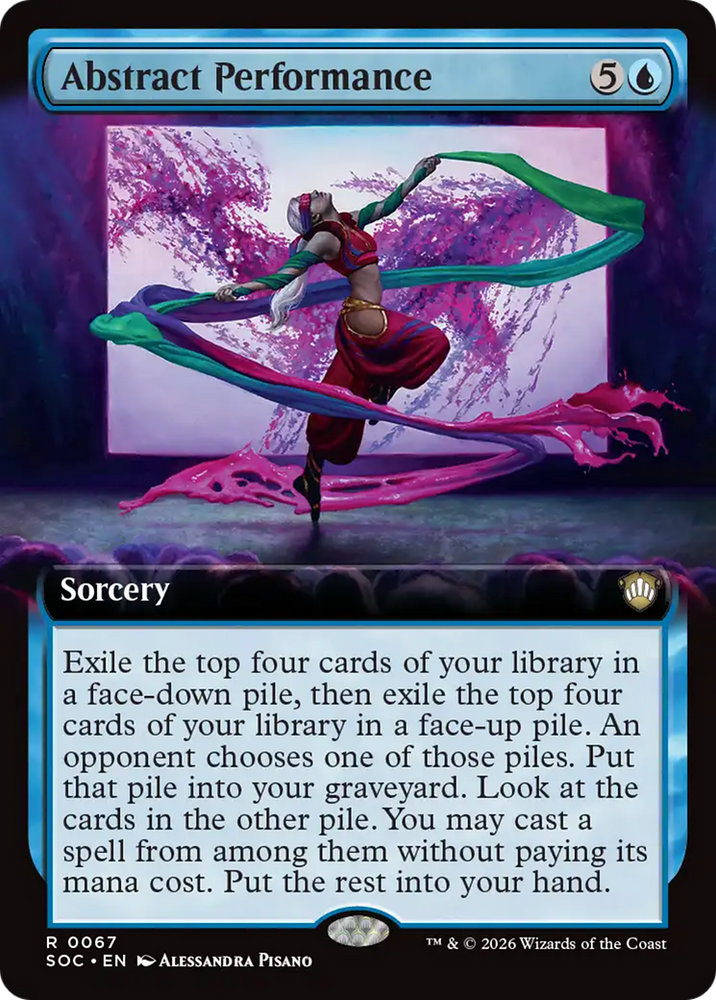 Abstract Performance (Extended Art) [Secrets of Strixhaven Commander]