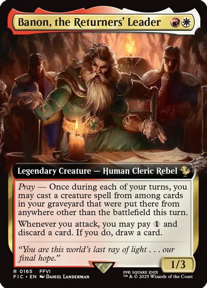 Banon, the Returners' Leader (Extended Art) [FINAL FANTASY Commander]