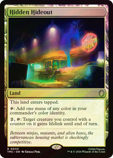 Hidden Hideout (Surge Foil) [Teenage Mutant Ninja Turtles Commander]