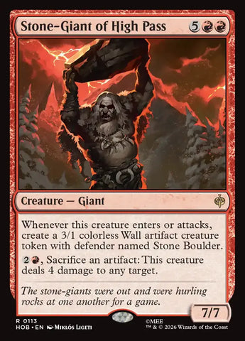 Stone-Giant of High Pass [The Hobbit]