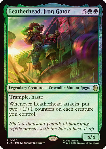 Leatherhead, Iron Gator (Surge Foil) [Teenage Mutant Ninja Turtles Commander]