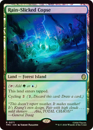 Rain-Slicked Copse (Surge Foil) [Teenage Mutant Ninja Turtles Commander]