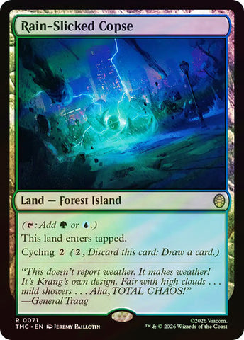 Rain-Slicked Copse (Surge Foil) [Teenage Mutant Ninja Turtles Commander]