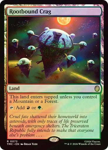 Rootbound Crag (Surge Foil) [Teenage Mutant Ninja Turtles Commander]