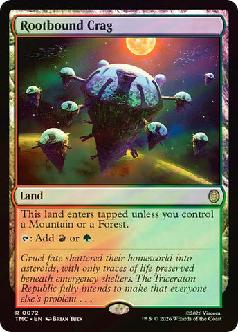 Rootbound Crag (Surge Foil) [Teenage Mutant Ninja Turtles Commander]