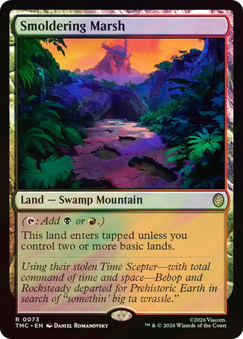 Smoldering Marsh (Surge Foil) [Teenage Mutant Ninja Turtles Commander]