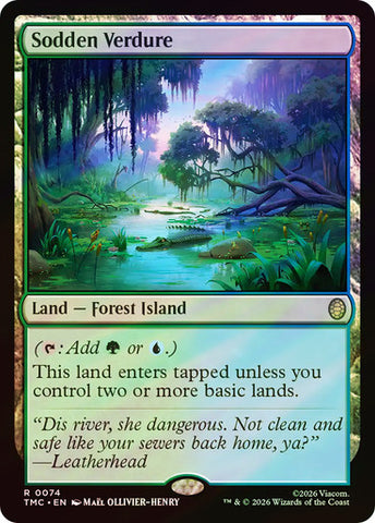 Sodden Verdure (Surge Foil) [Teenage Mutant Ninja Turtles Commander]