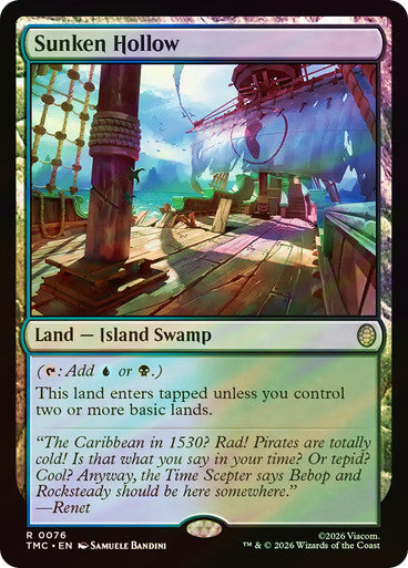 Sunken Hollow (Surge Foil) [Teenage Mutant Ninja Turtles Commander]