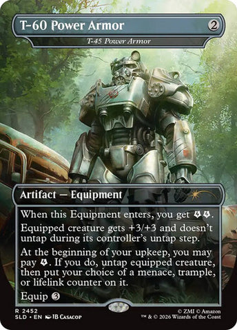 T-60 Power Armor- T-45 Power Armor [Secret Lair Drop Series]